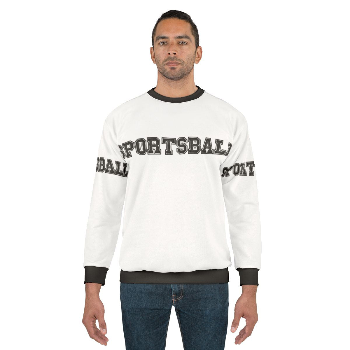 Sports fan sportsball graphic sweatshirt