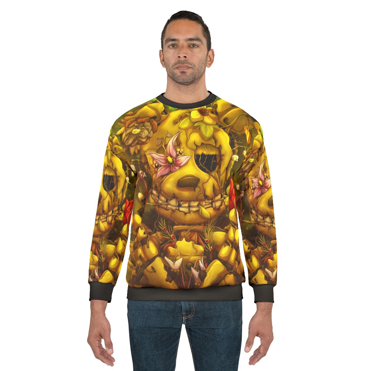 Spring flowers sunset landscape sweatshirt