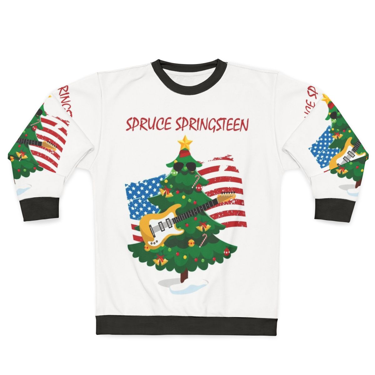 Spruce Springsteen Born to Run Christmas Sweatshirt