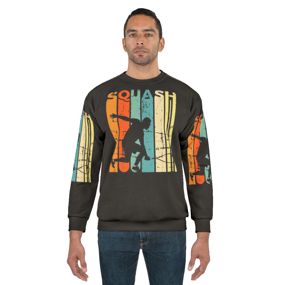Squash player retro team sports sweatshirt