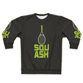 Squash racket and ball sports sweatshirt
