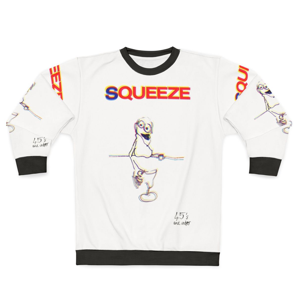 Squeeze Singles 45 Retro Sweatshirt for Music Lovers