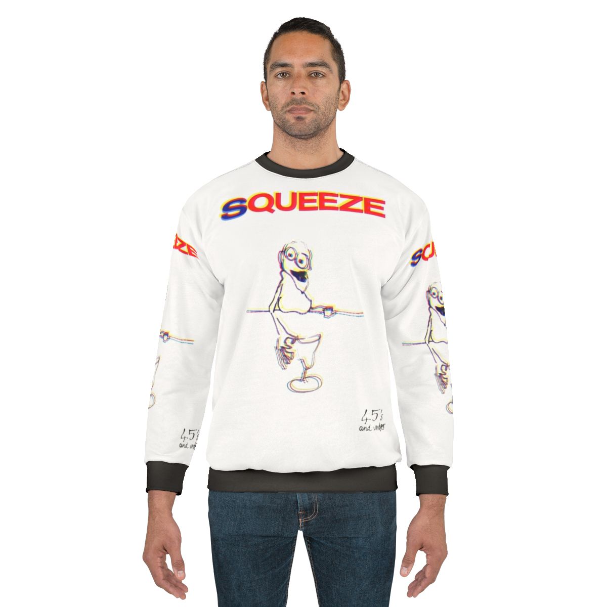 Squeeze Singles 45 Retro Sweatshirt for Music Lovers