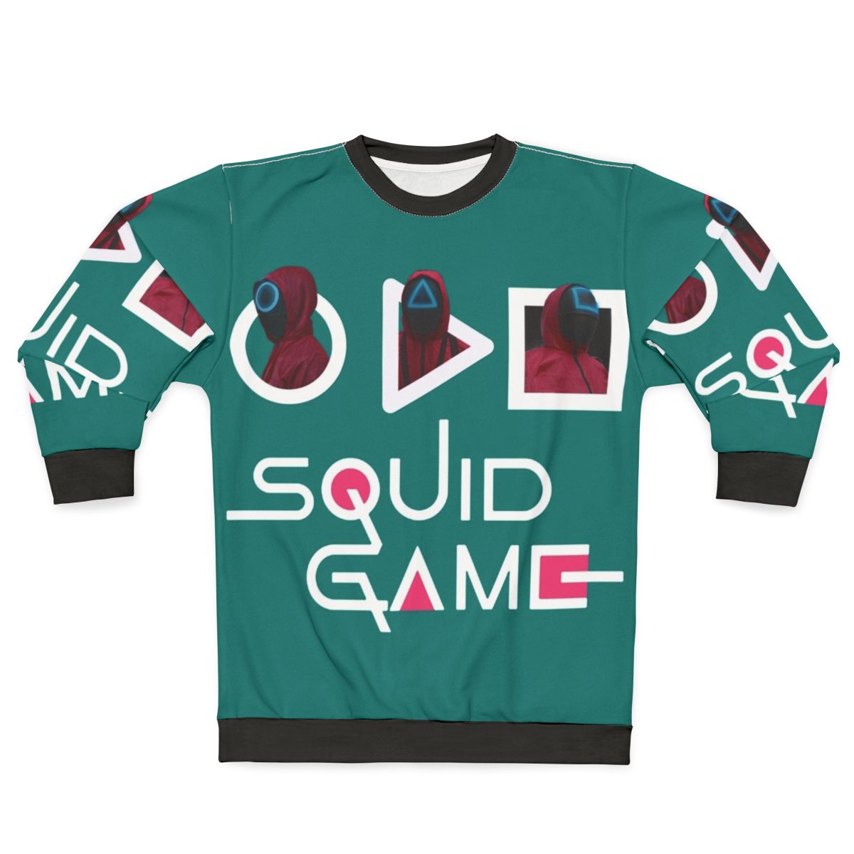 Squid Game Collection Sweatshirt featuring the iconic Pink Soldier Uniform