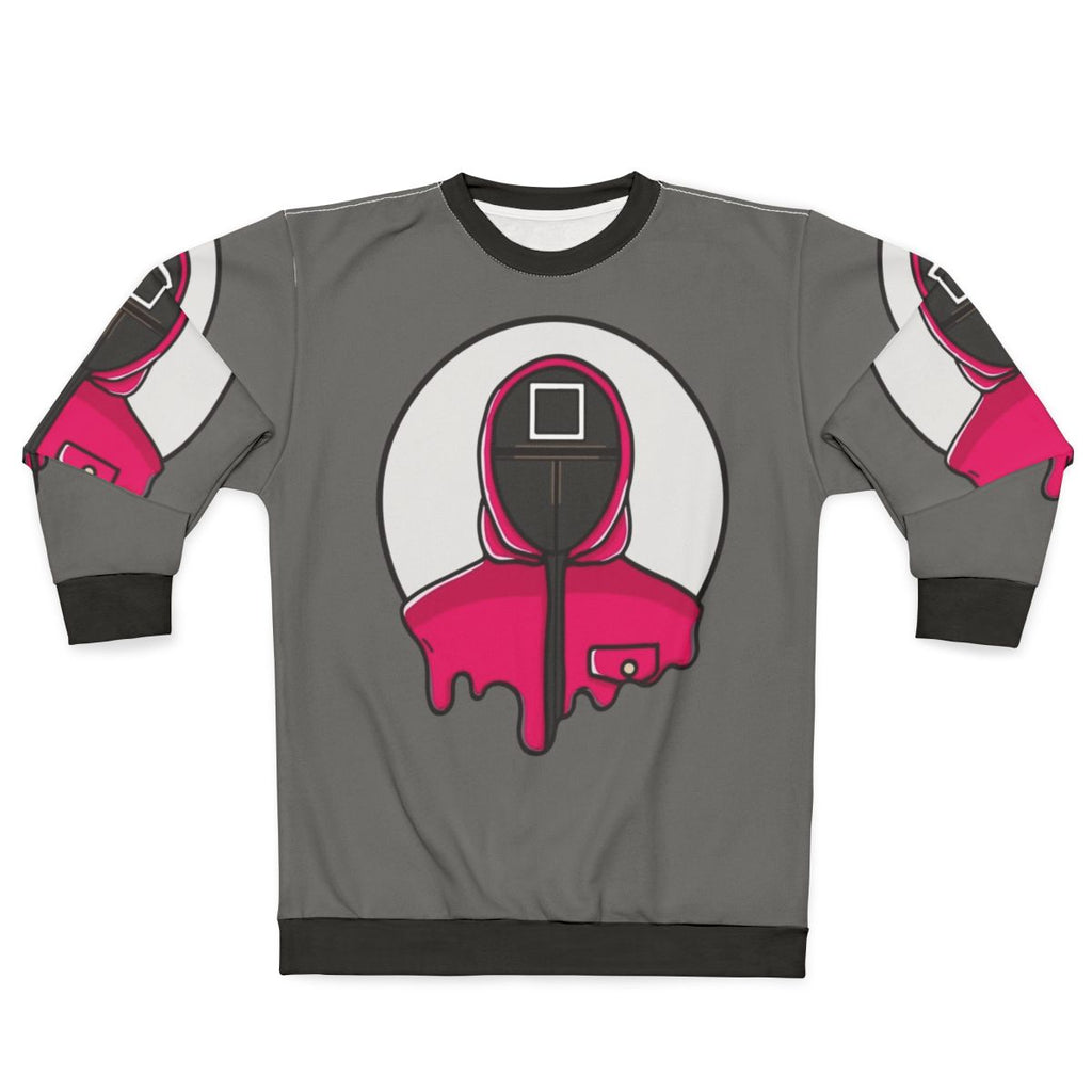 Squid Game Guard Sweatshirt with Iconic Geometric Pattern