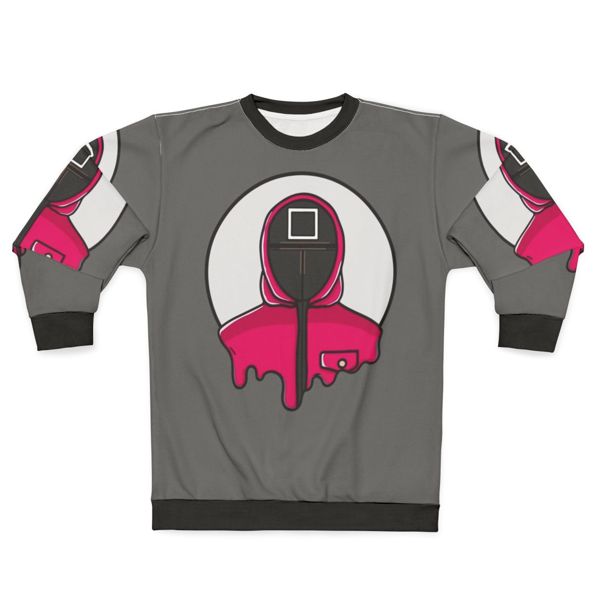 Squid Game Guard Sweatshirt with Iconic Geometric Pattern