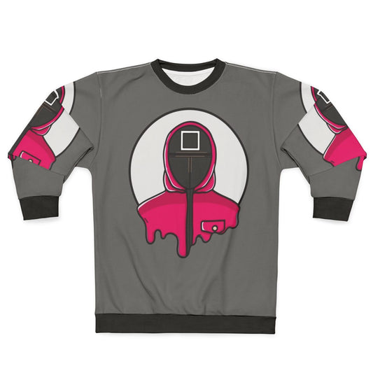 Squid Game Guard Sweatshirt with Iconic Geometric Pattern