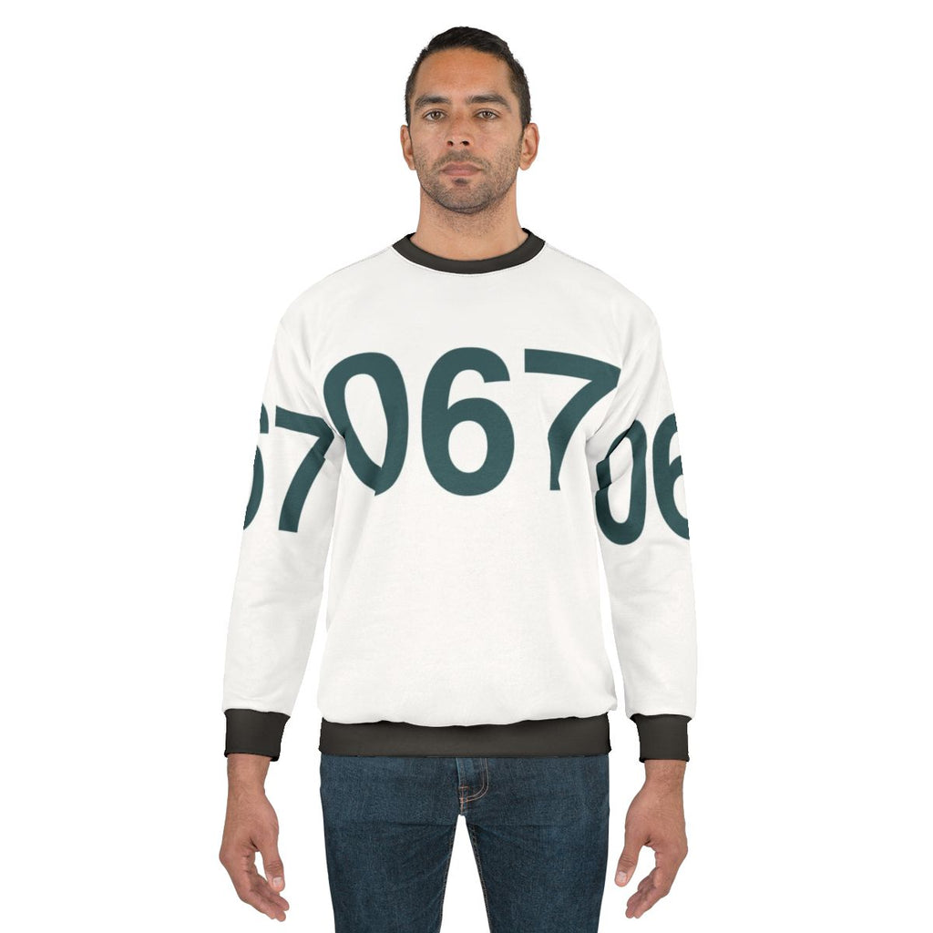 Squid Game Number 067 Green Sweatshirt