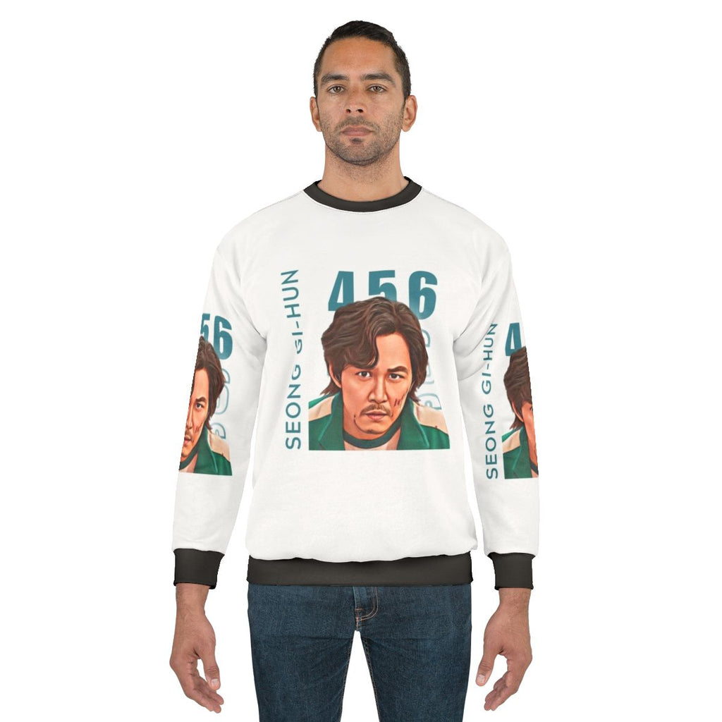 Squid Game Player 456 Gi Hun Official Netflix Merch Sweatshirt