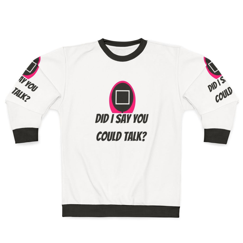Squid Game Staff Sweatshirt with Square Mask Design