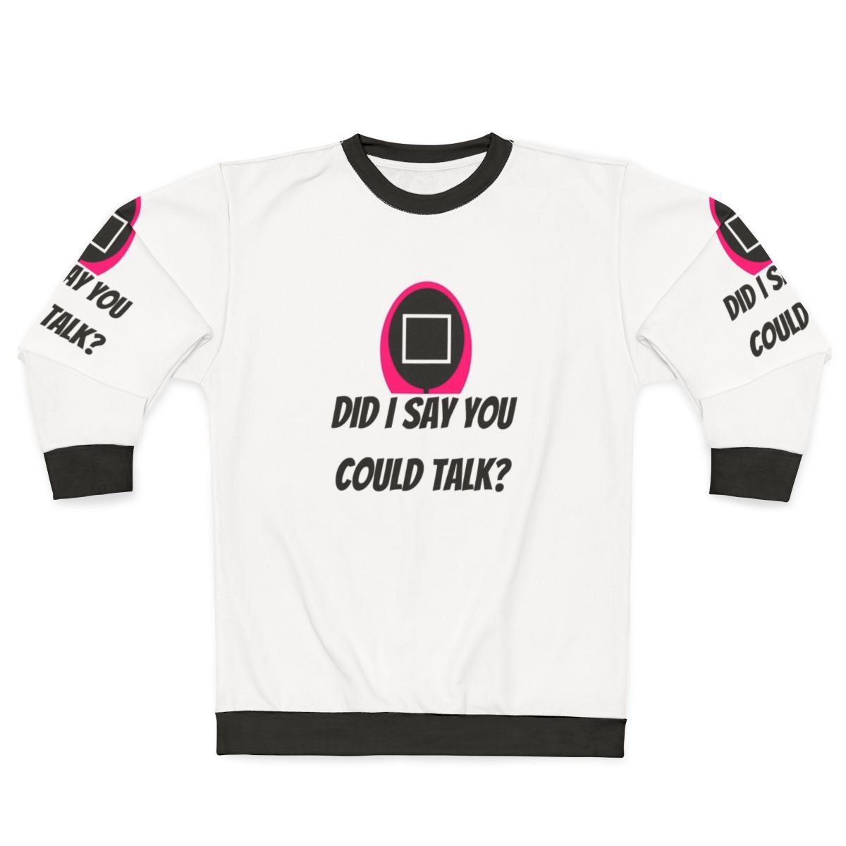 Squid Game Staff Sweatshirt with Square Mask Design