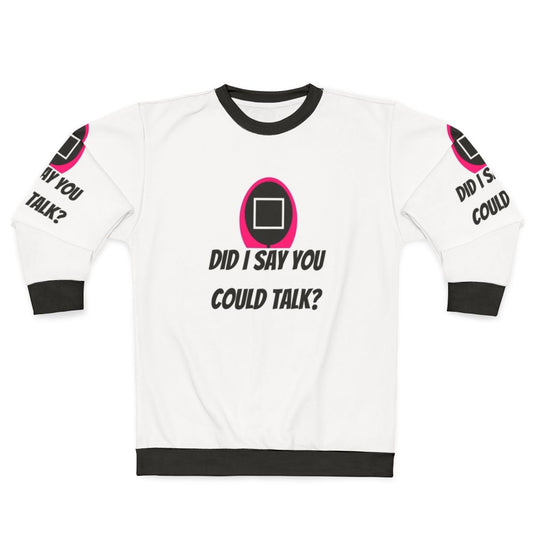 Squid Game Staff Sweatshirt with Square Mask Design