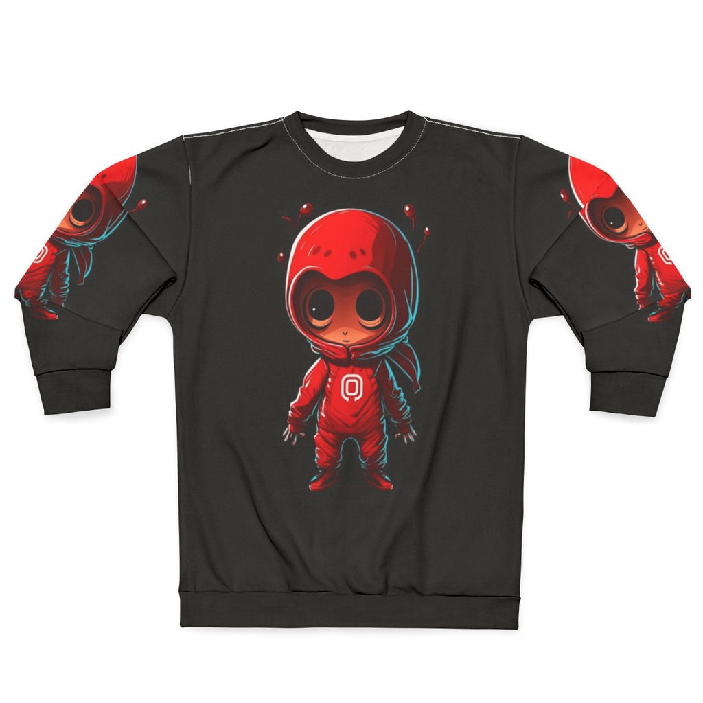 Squid Game Themed Sweatshirt with Character Designs