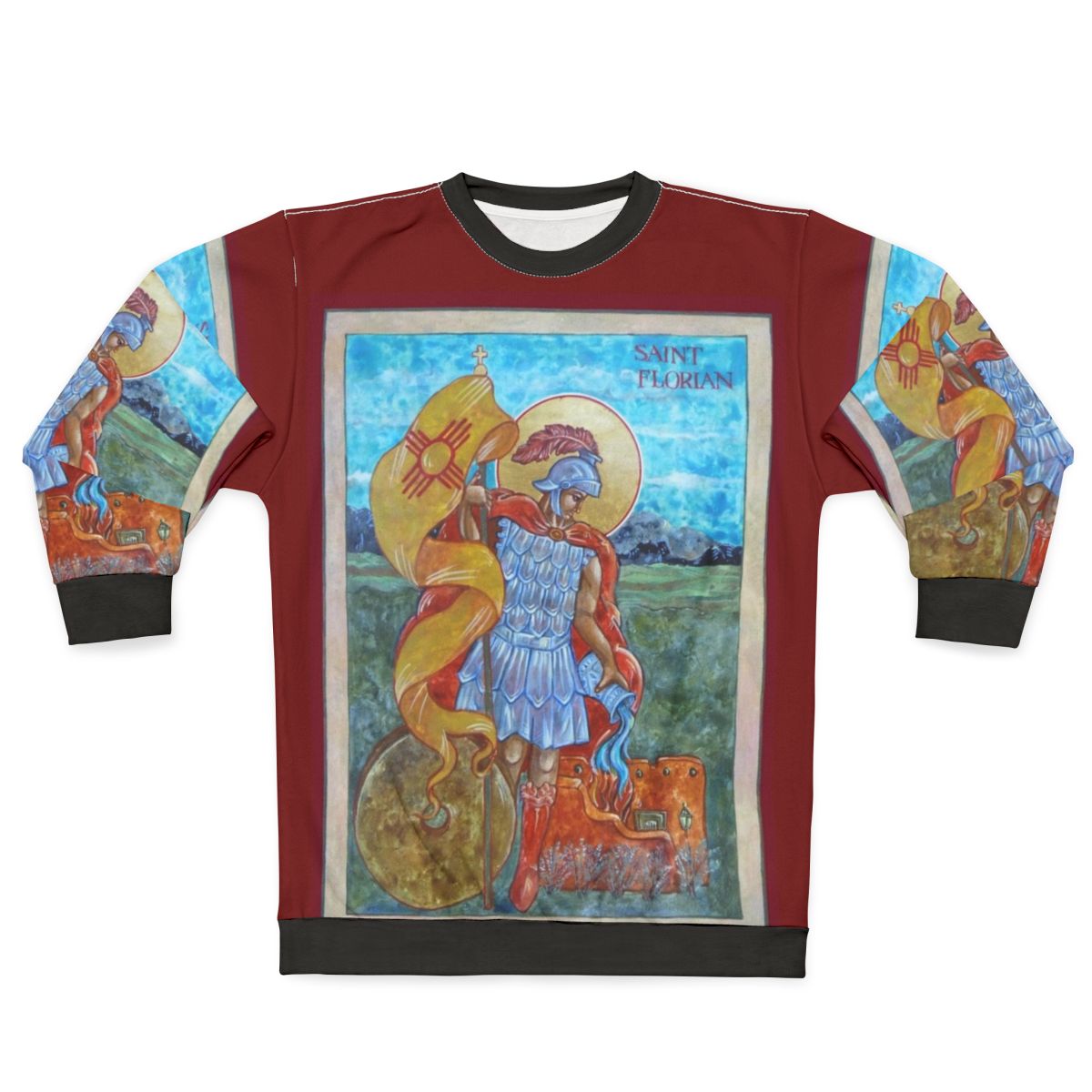 St Florian Icon Patron Saint of Firefighters Sweatshirt