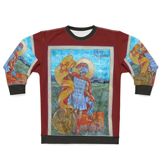 St Florian Icon Patron Saint of Firefighters Sweatshirt