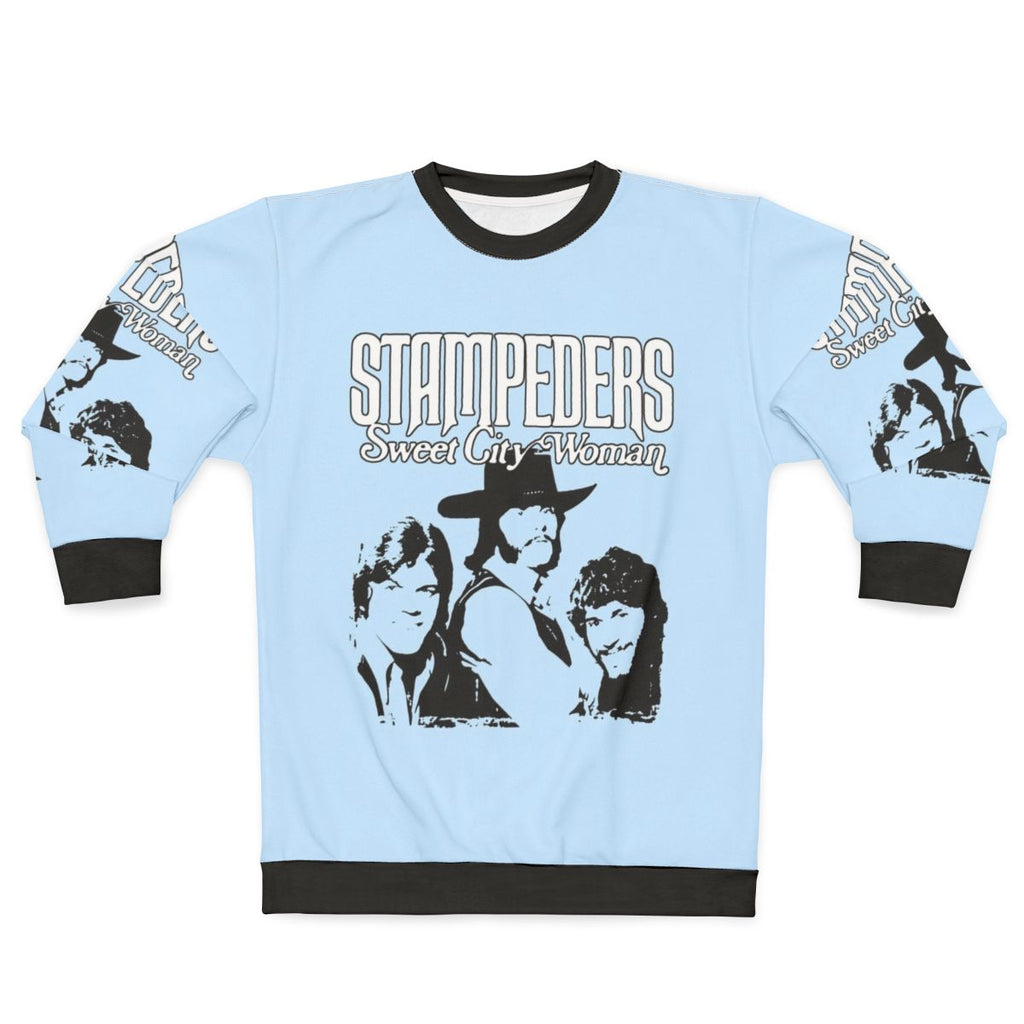 Retro Stampeders "Sweet City Woman" 70s Music Sweatshirt