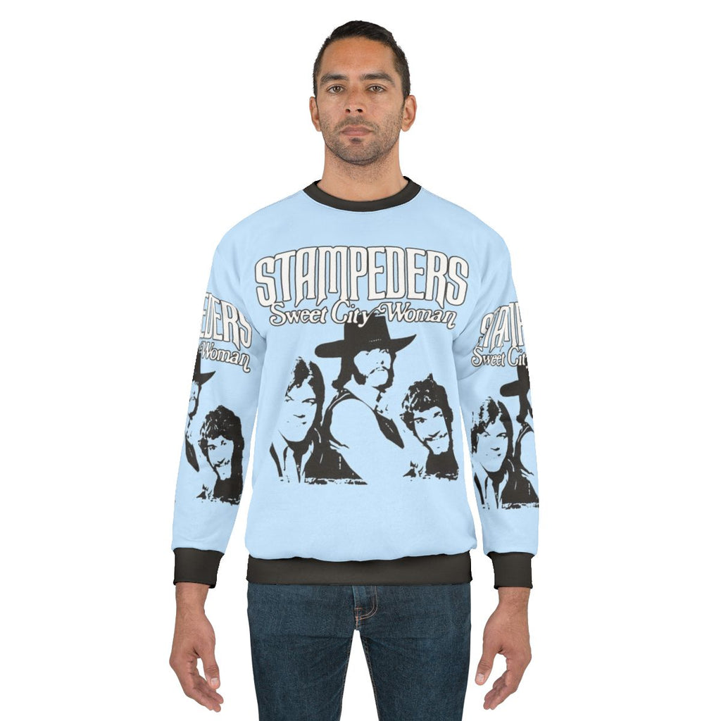 Retro Stampeders "Sweet City Woman" 70s Music Sweatshirt