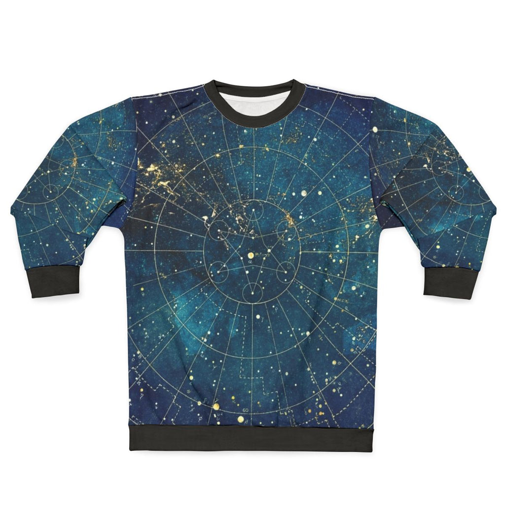 Celestial city lights star map sweatshirt