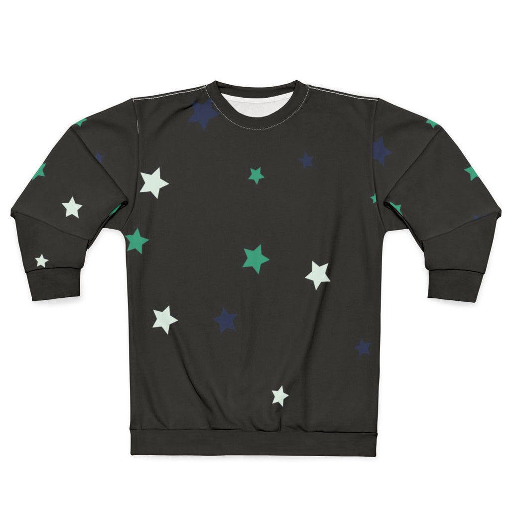 Cosmic Star Pattern Sweatshirt