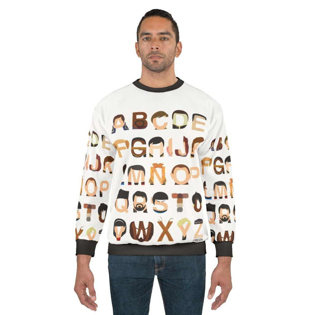 Star Trek Alphabet Sweatshirt 2 featuring the iconic Star Trek logo and alphabet