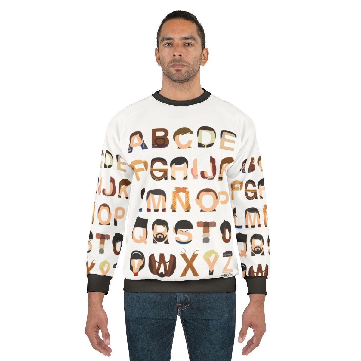 Star Trek Alphabet Sweatshirt 2 featuring the iconic Star Trek logo and alphabet