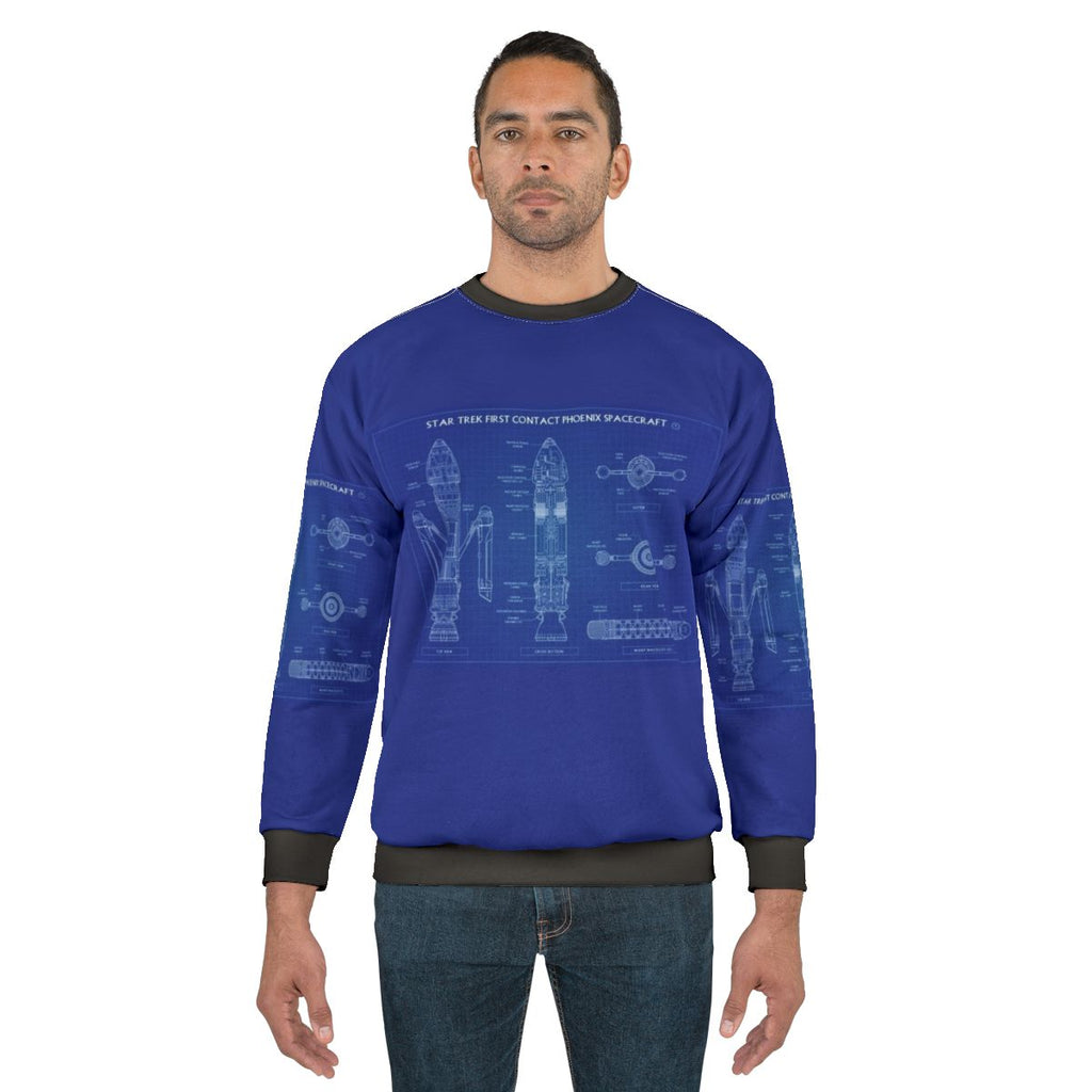 Star Trek: First Contact Phoenix Spacecraft Sweatshirt
