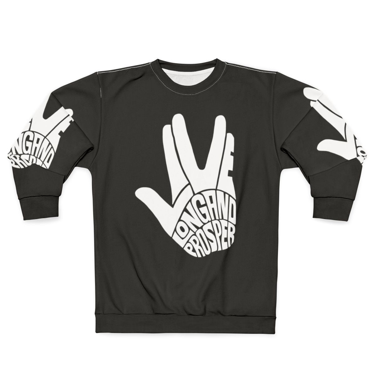 Star Trek 'Live Long and Prosper' Spock White Sweatshirt