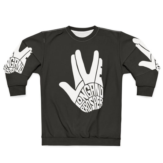 Star Trek 'Live Long and Prosper' Spock White Sweatshirt
