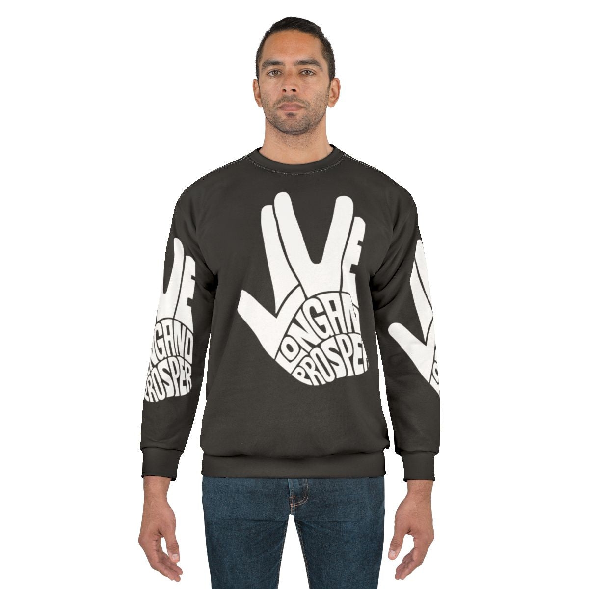 Star Trek 'Live Long and Prosper' Spock White Sweatshirt