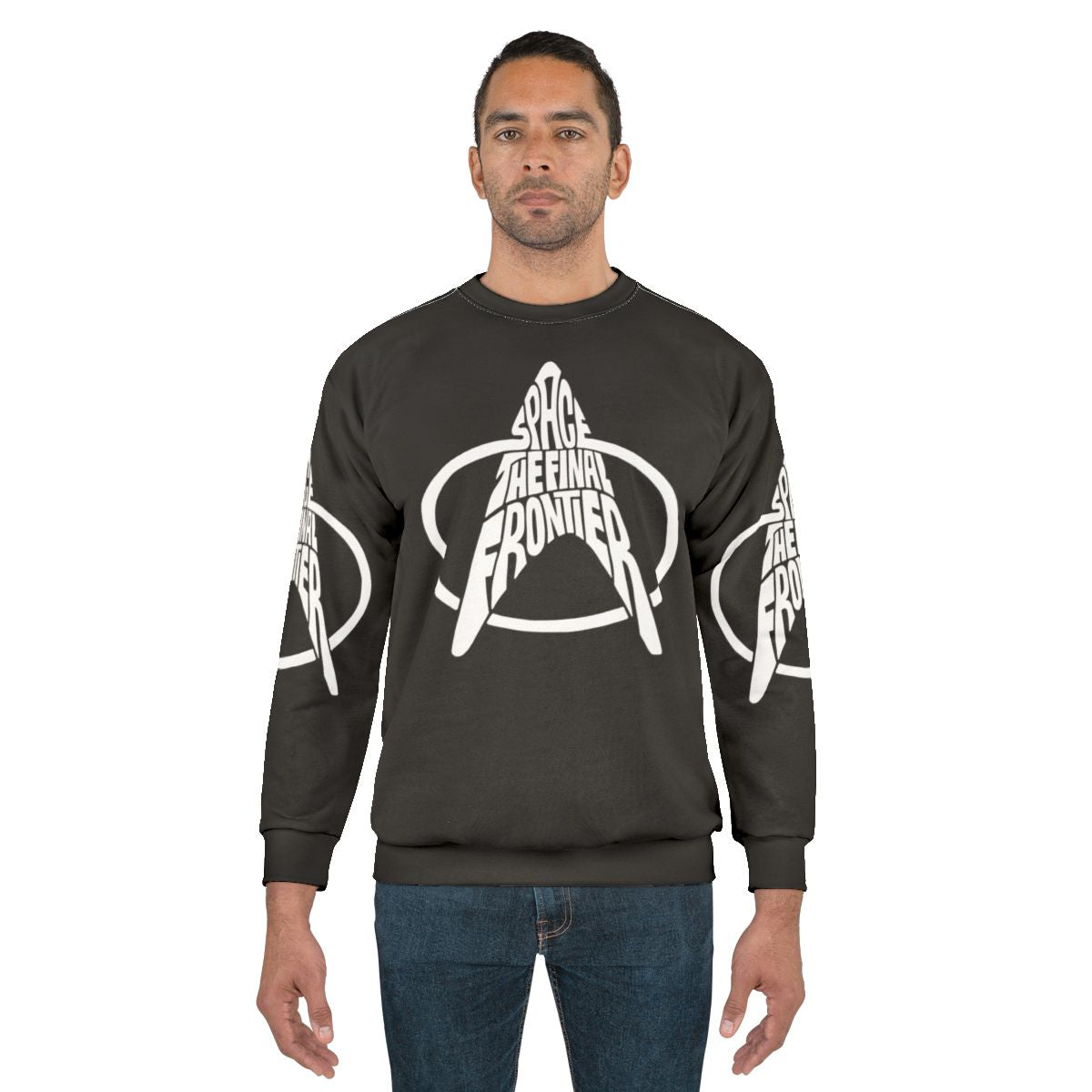 Star Trek Space the Final Frontier White Sweatshirt