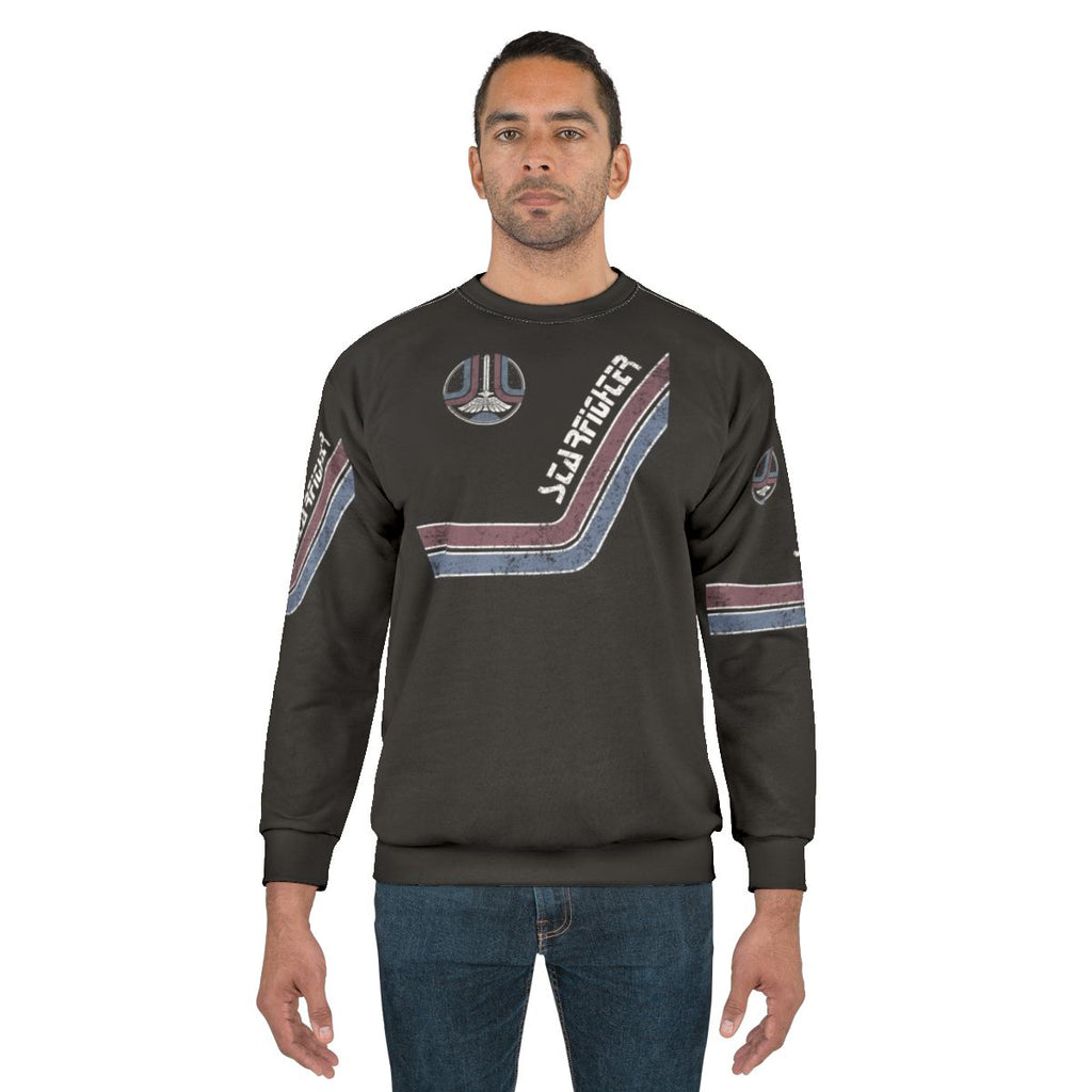 The Last Starfighter arcade cabinet sci-fi sweatshirt