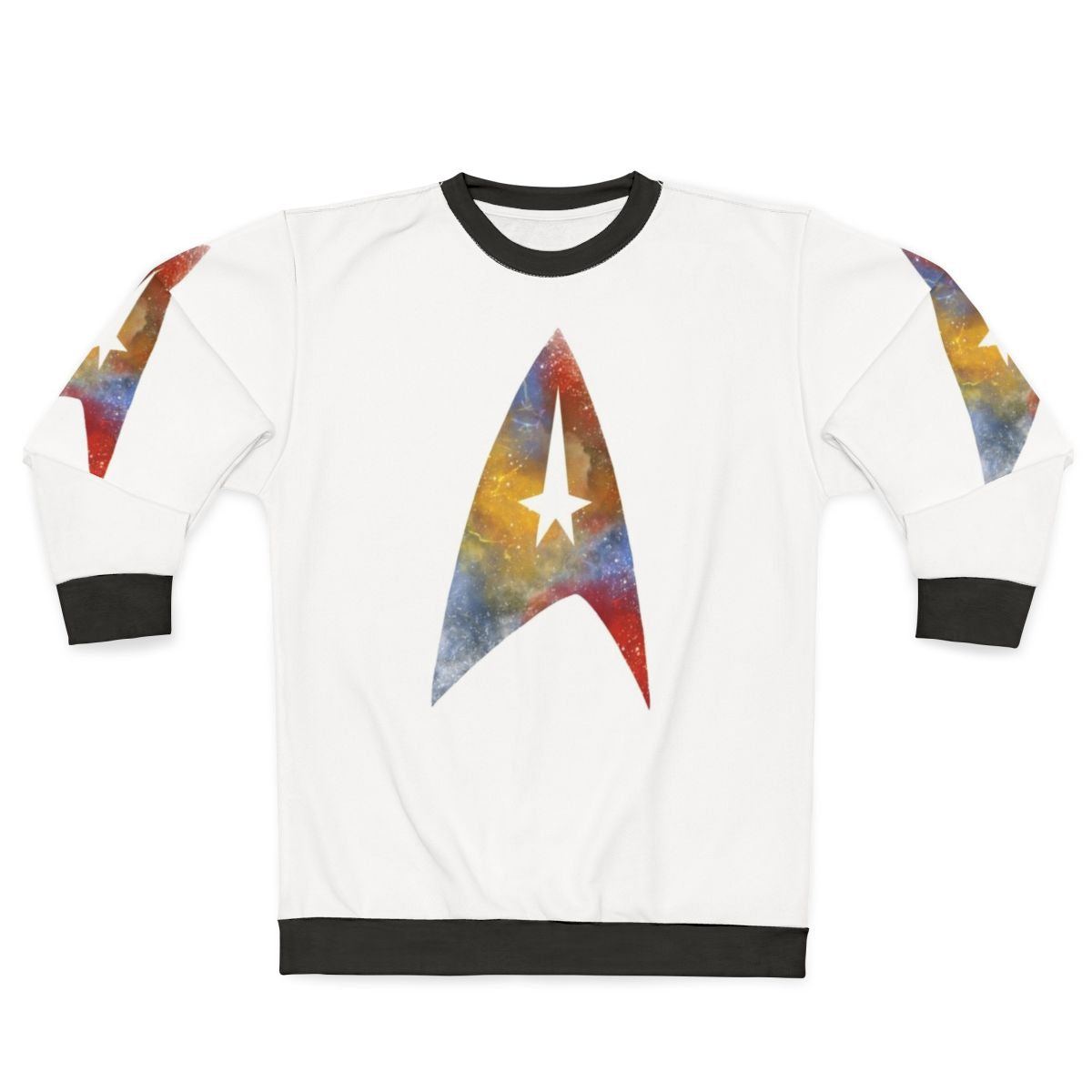 Starfleet Sweatshirt with Star Trek Inspired Galaxy Design
