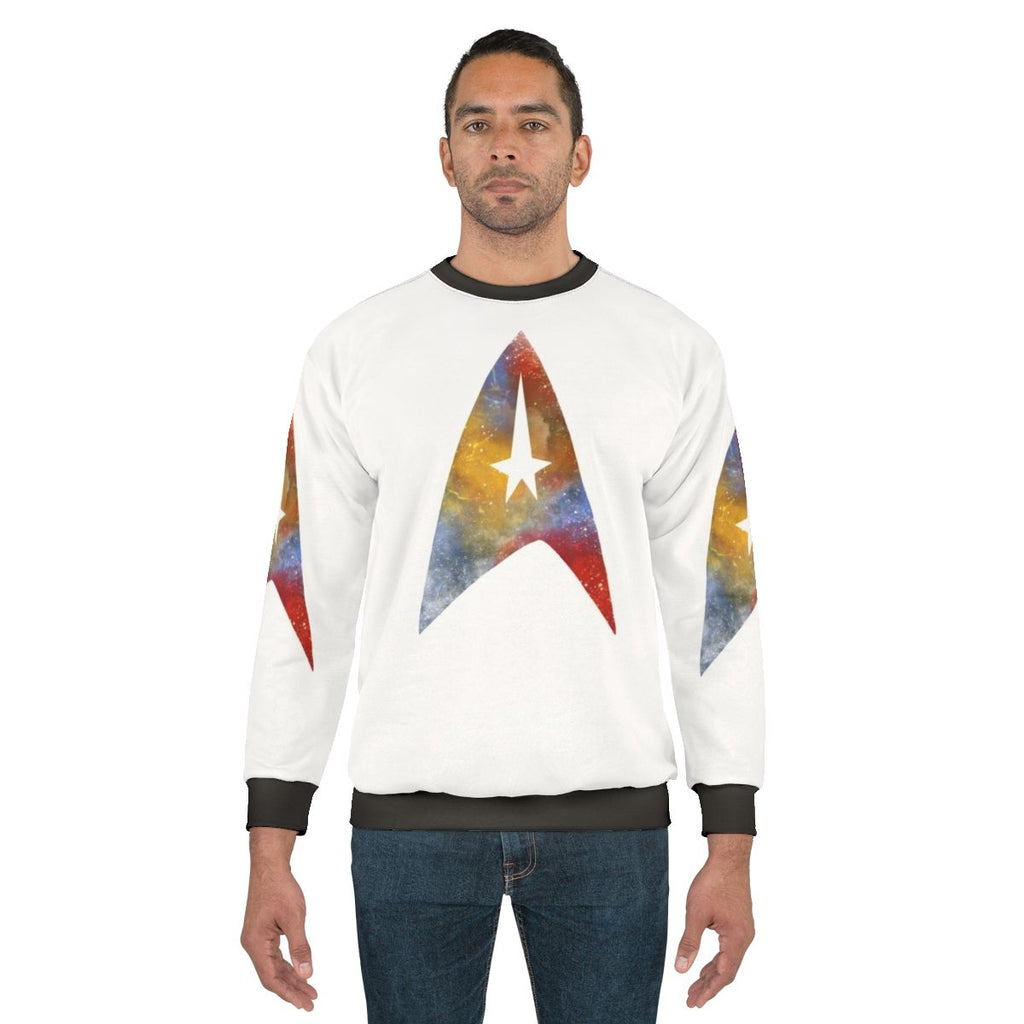 Starfleet Sweatshirt with Star Trek Inspired Galaxy Design