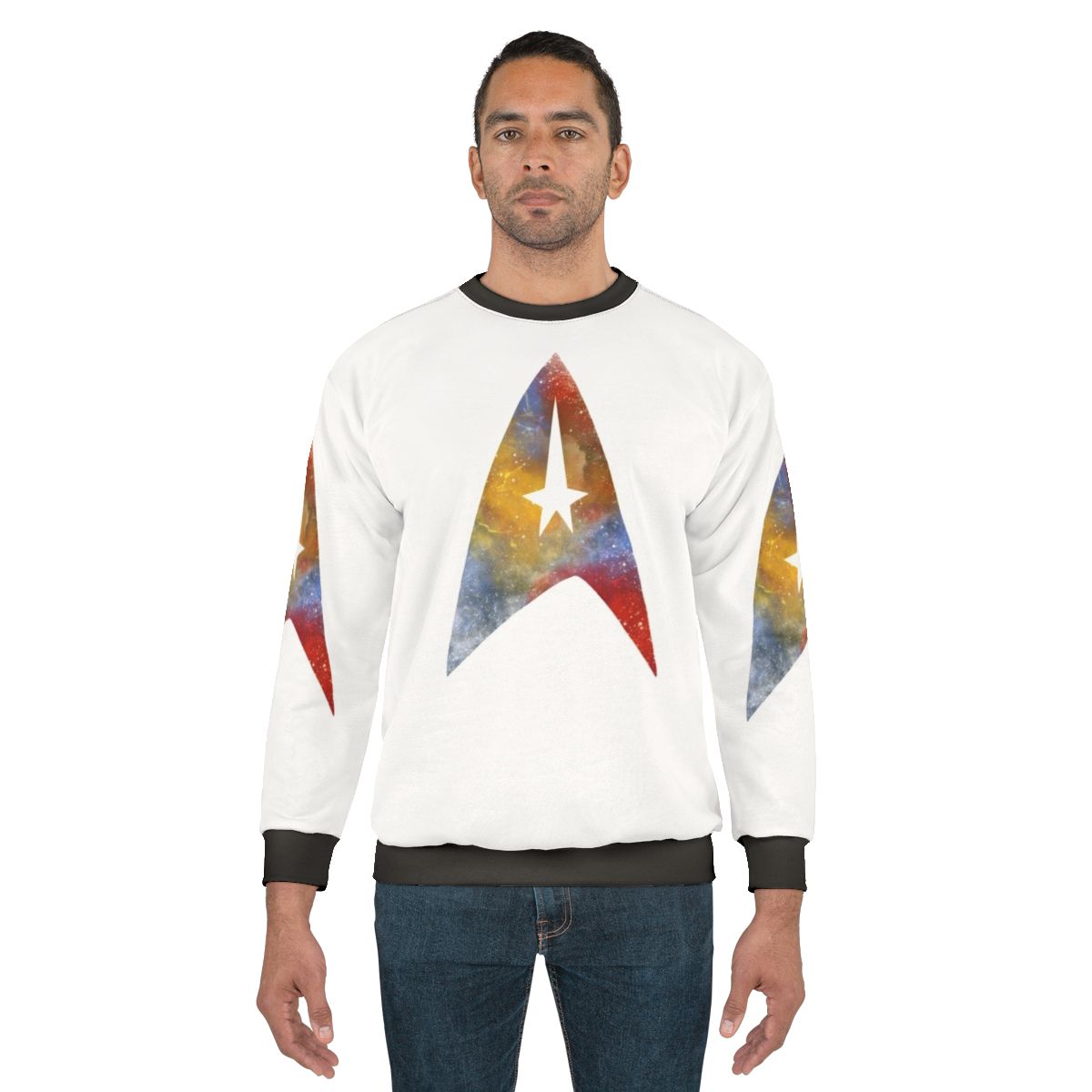 Starfleet Sweatshirt with Star Trek Inspired Galaxy Design