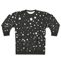 Cosmic stars sweatshirt featuring a galaxy-inspired starry design