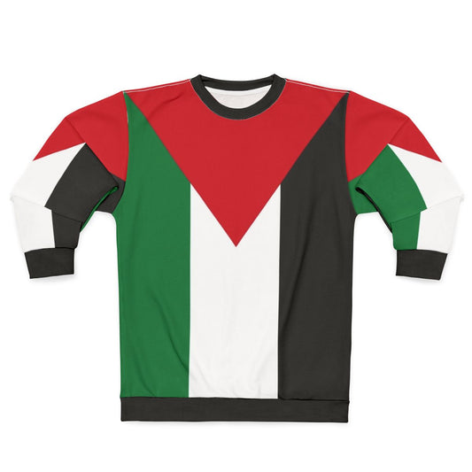 Palestinian Sweatshirt with Dawlat Filasṭīn Flag Design