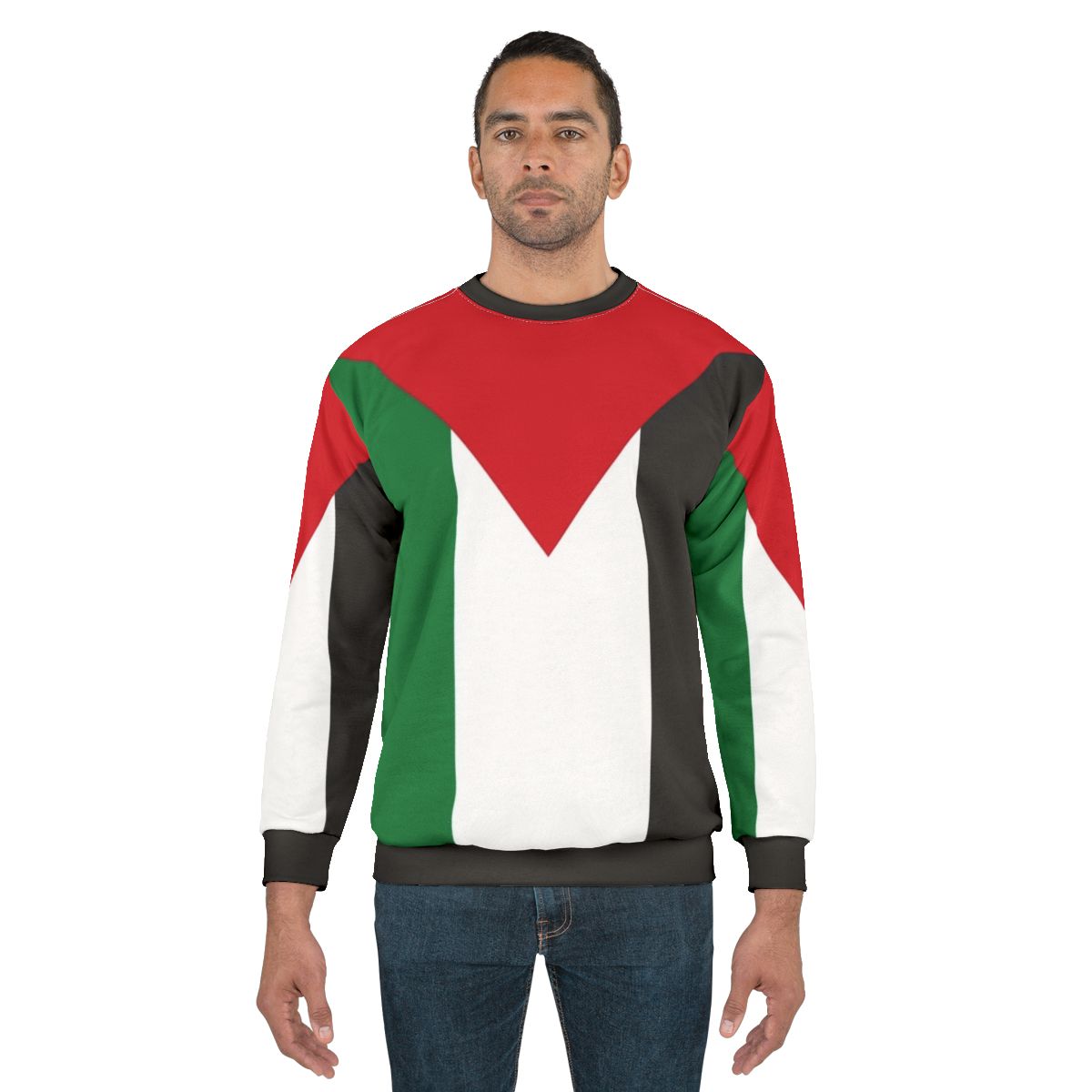 Palestinian Sweatshirt with Dawlat Filasṭīn Flag Design