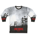 Vintage Nebraska State Trooper Sweatshirt with retro folk music graphics