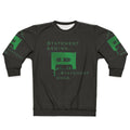 Spooky statement sweatshirt with dark academia and horror design