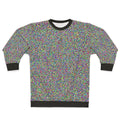 Retro white noise sweatshirt with glitch design