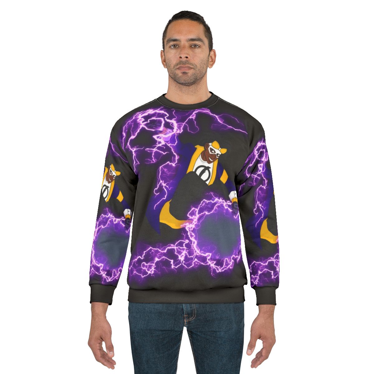 Static Shock superhero graphic sweatshirt