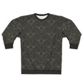 Stegosaurus lace pattern black and grey sweatshirt
