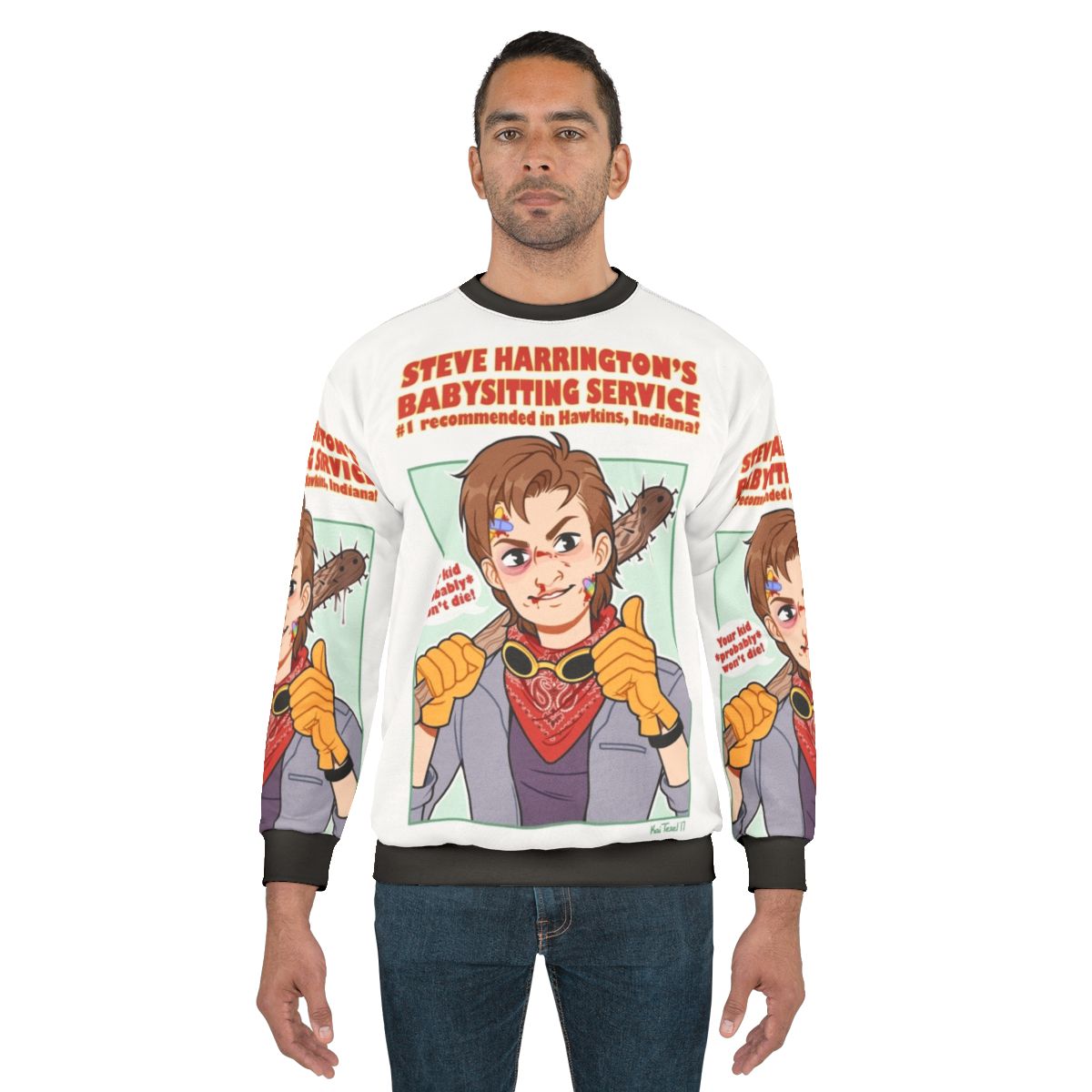 Steve Harrington's Babysitting Service Stranger Things Sweatshirt