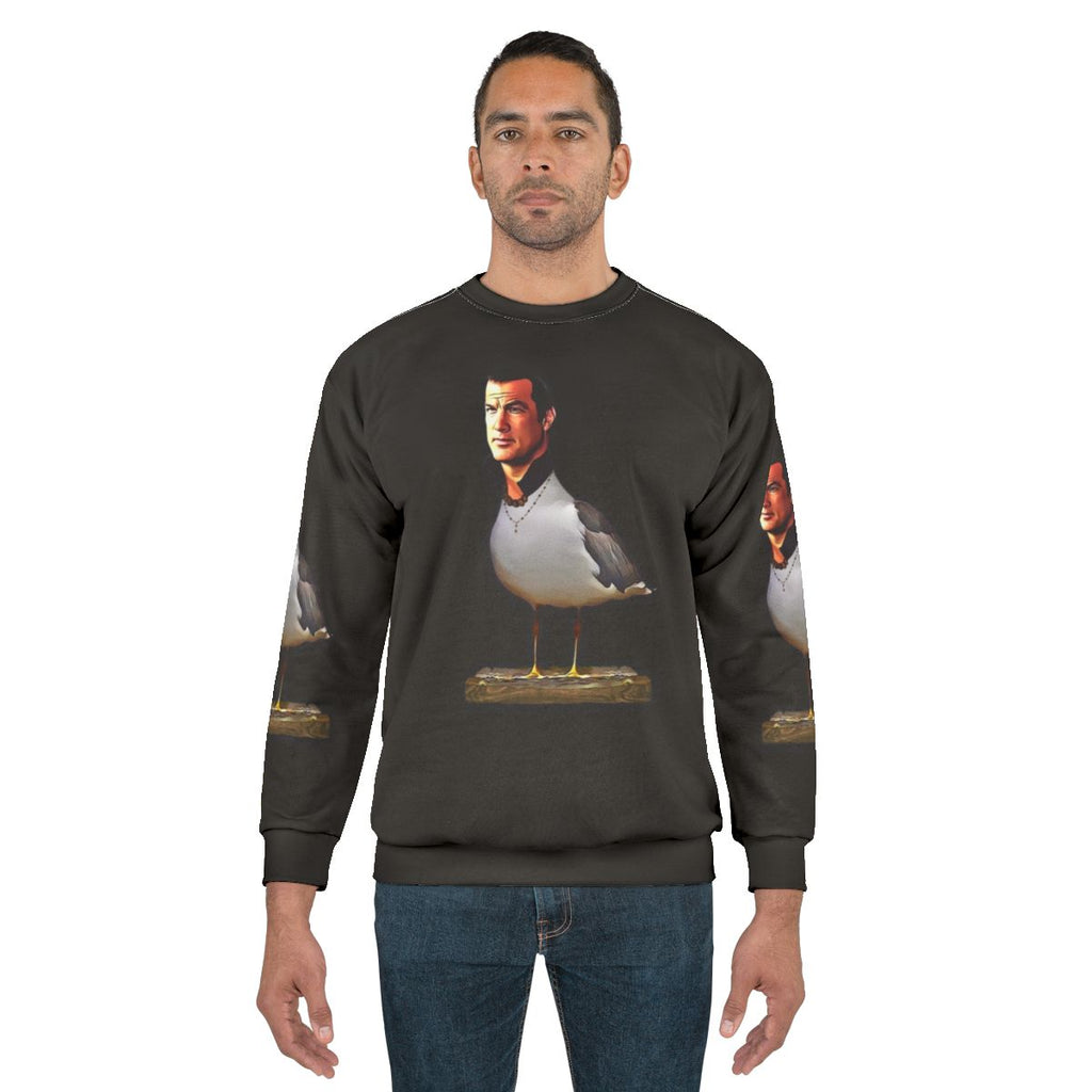Steven Seagal inspired seagull sweatshirt