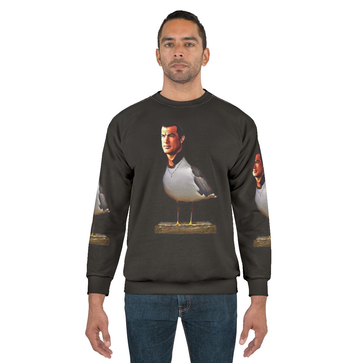 Steven Seagal inspired seagull sweatshirt