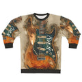 Stevie Ray Vaughan Electric Guitar Watercolor Sweatshirt