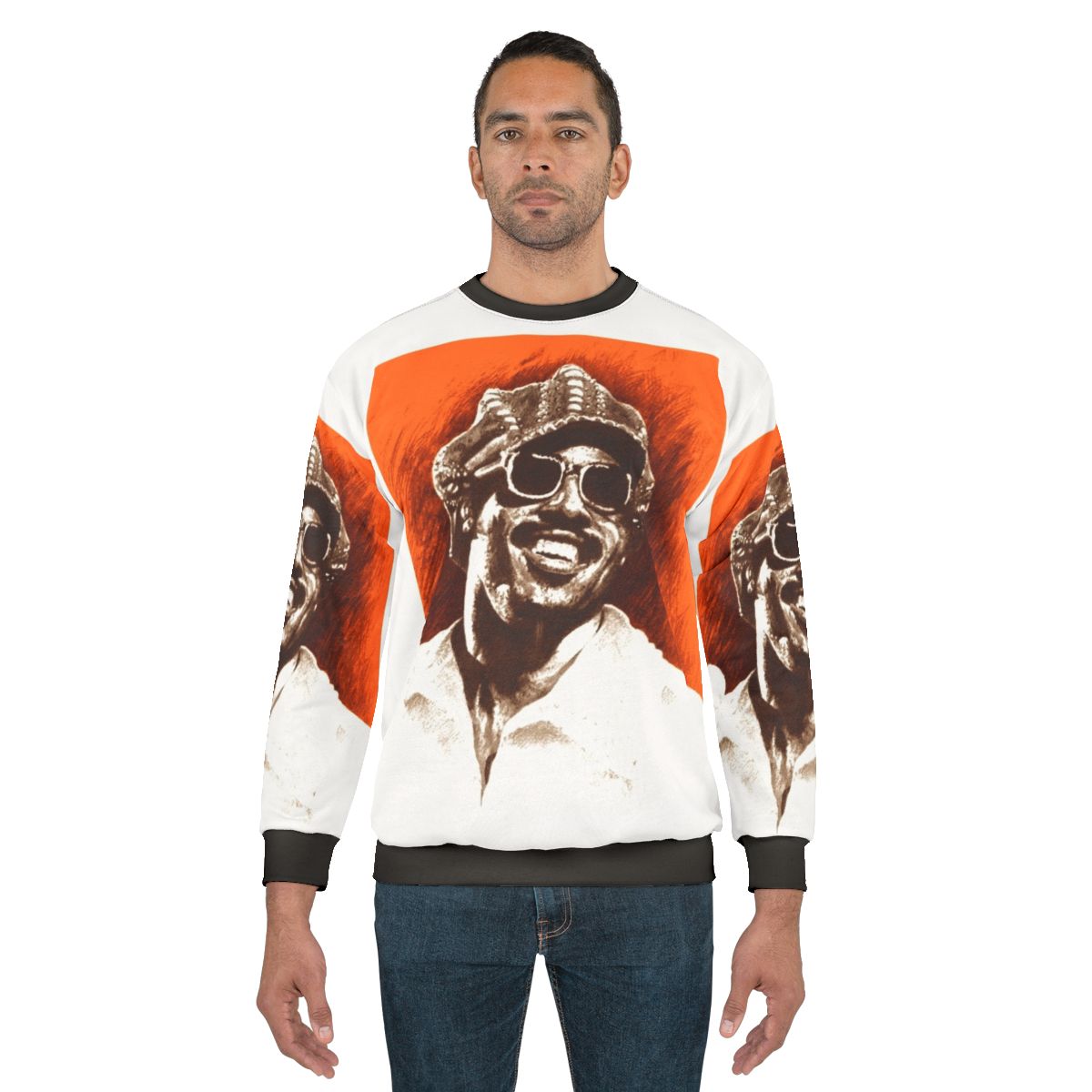 Stevie Wonder soul and funk music inspired sweatshirt
