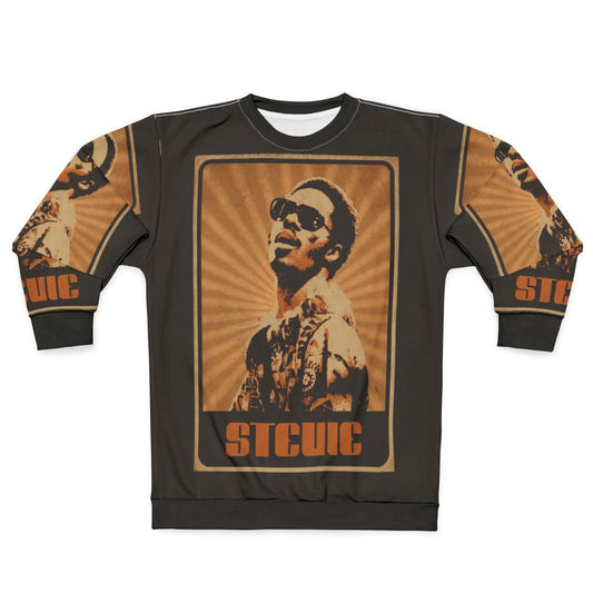 Stevie Wonder inspired soul and funk music sweatshirt