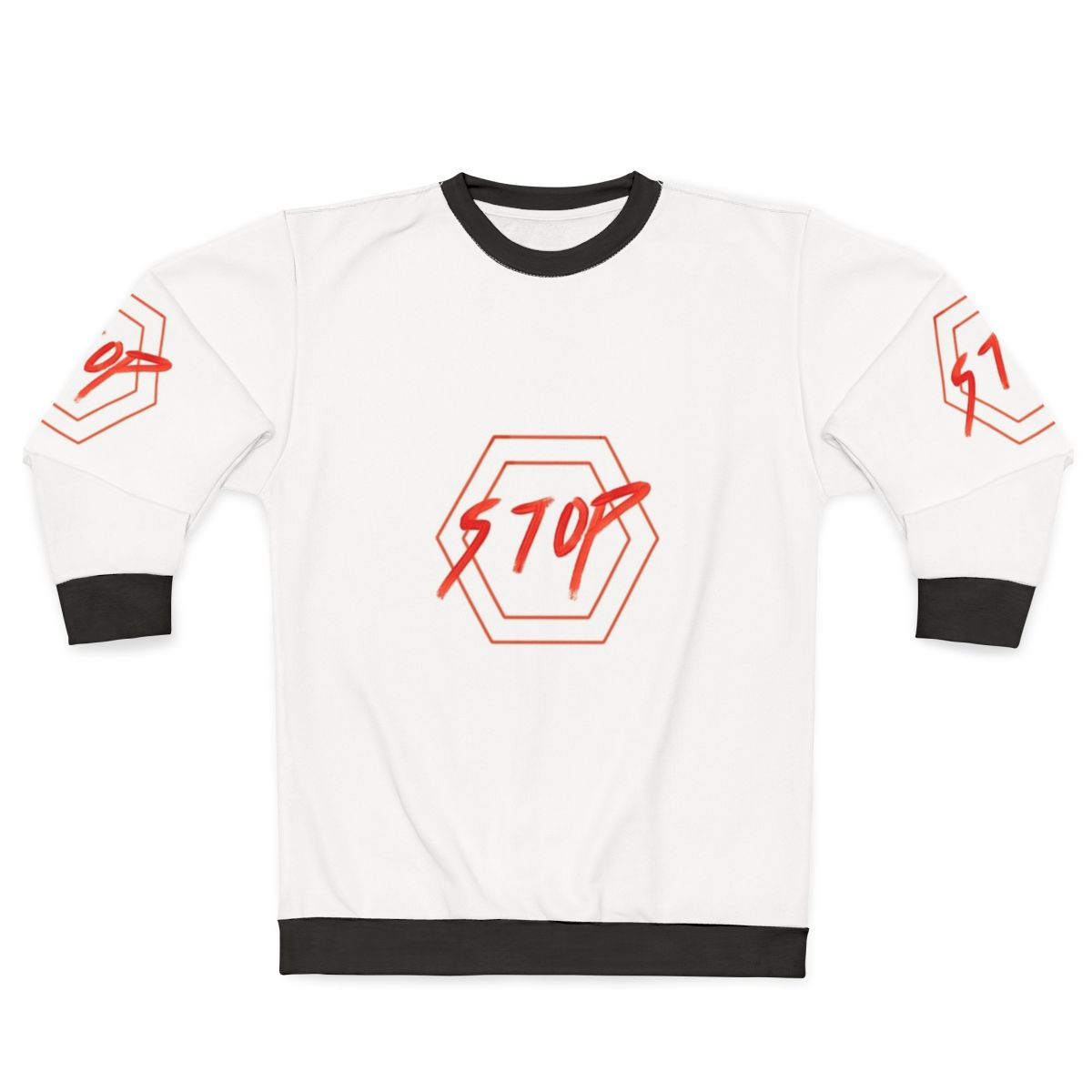 Red Hexagon Stop Sign Sweatshirt