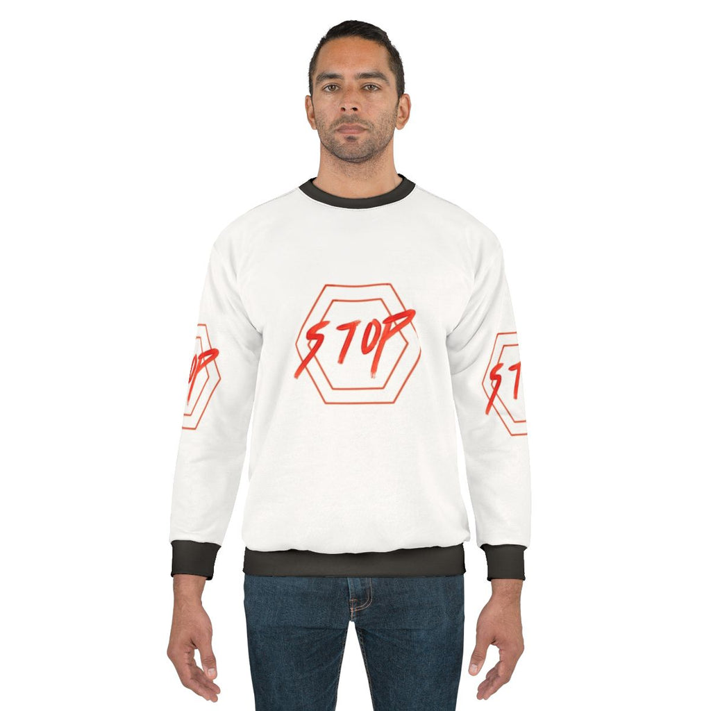 Red Hexagon Stop Sign Sweatshirt